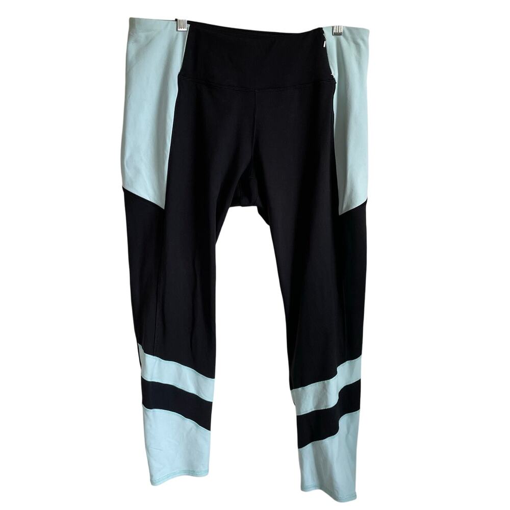 Calia by Carrie Underwood Leggings Sz XXL Colorblock 7/8 Length Blue Black